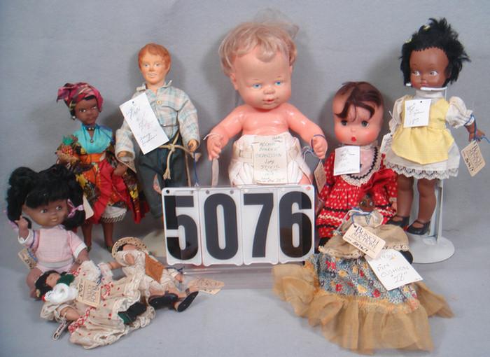 Vinyl Plastic dolls lot 7 to 14 3c845