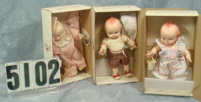 Jesco Kewpie Dolls, all mint in