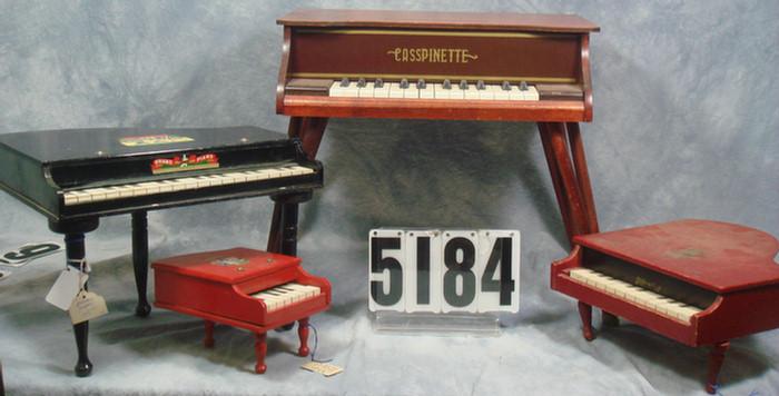 Toy Pianos lot, Japan made, Lantoy Casspinette