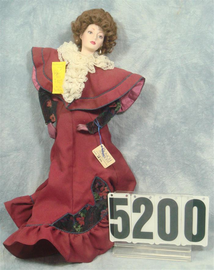 Franklin Mint Gibson Girl doll, 21 inches