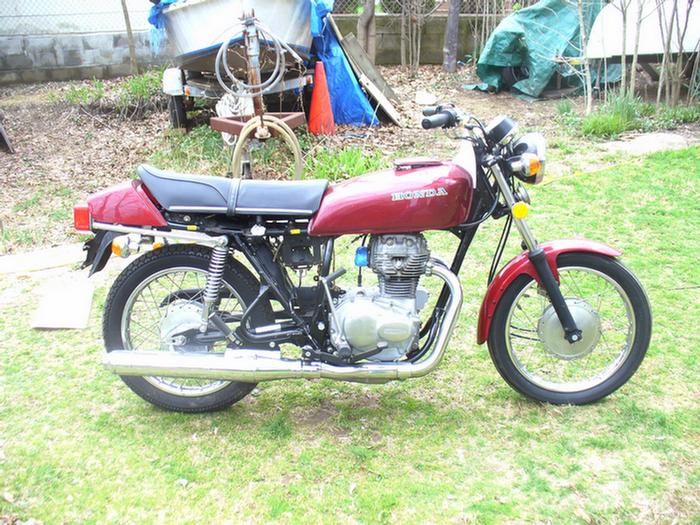 1976 Honda 360T This bike sat in