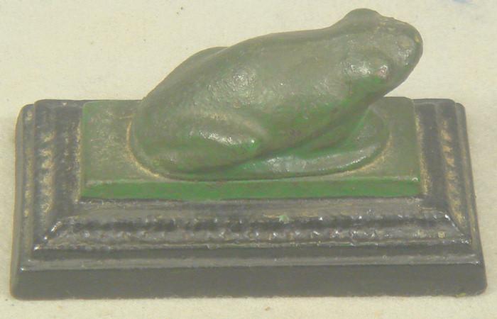 Cast iron doorstop small green 3c5cf