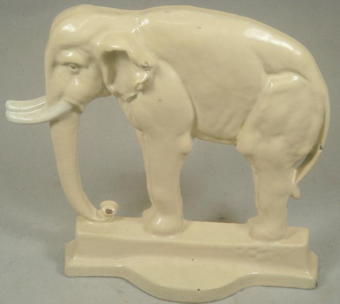 Cast iron doorstop large tan elephant 3c5d3