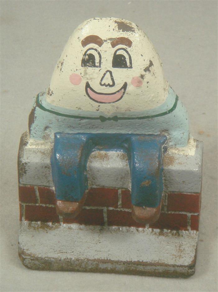 Cast iron doorstop, Humpty Dumpy