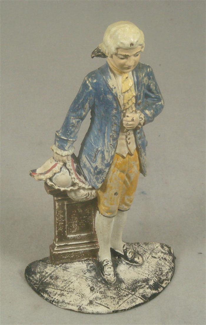 Cast iron doorstop French gentleman 3c5f4