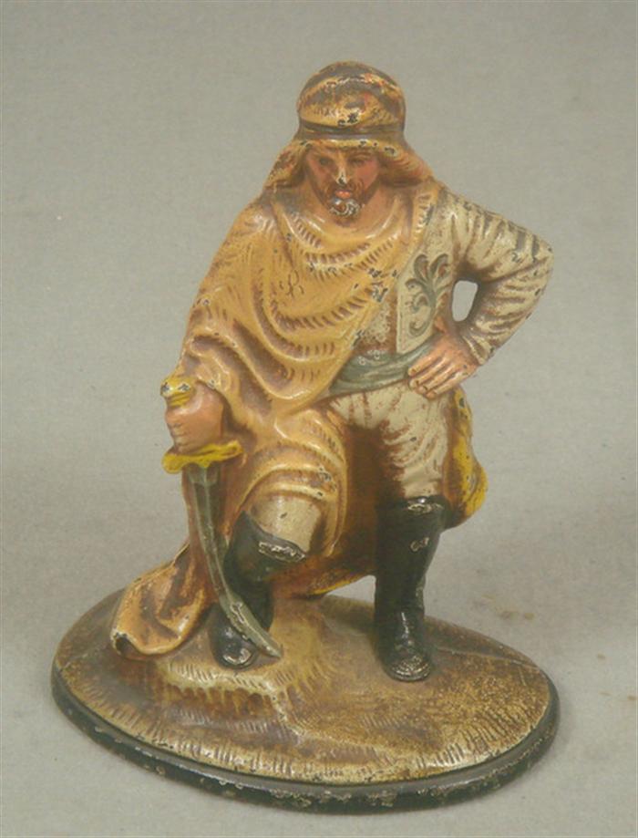 Cast iron doorstop desert warrior 3c60a