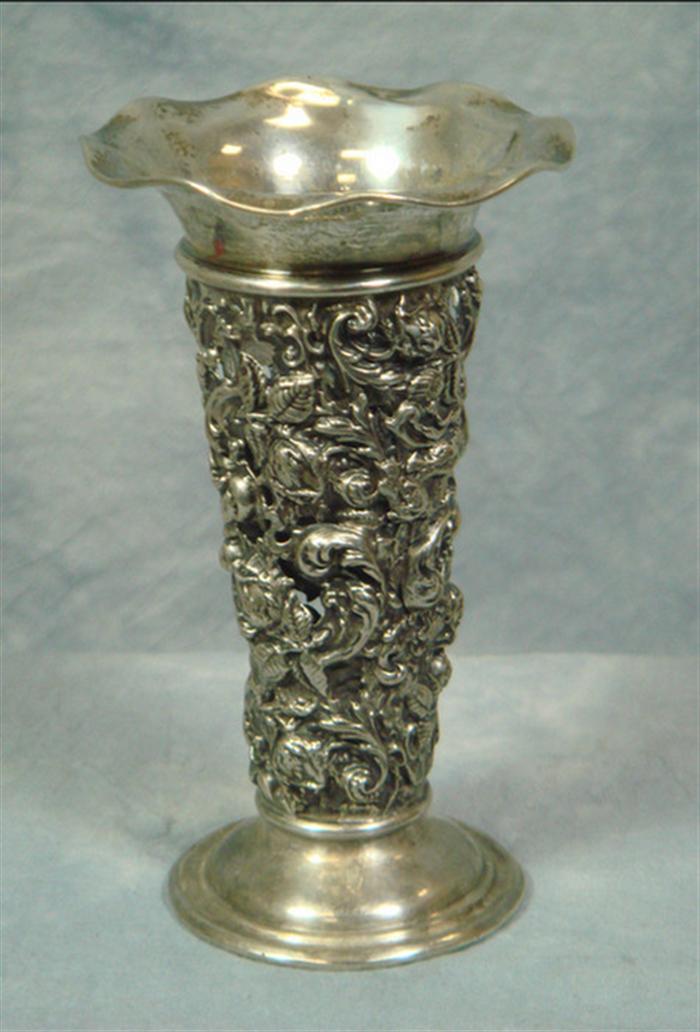 Mauser sterling silver vase frame