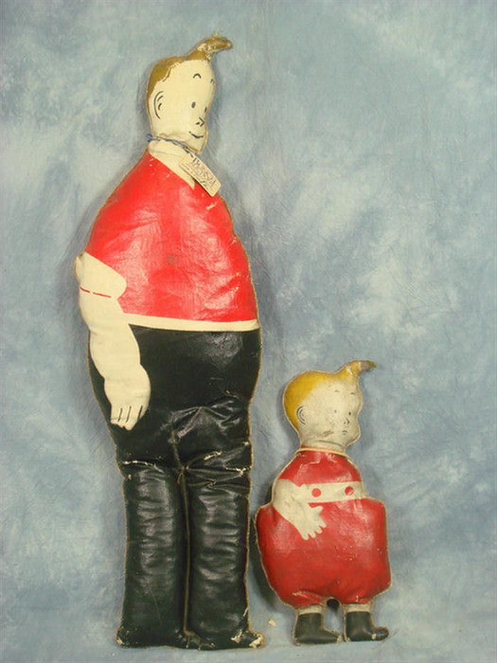 Skeezix and Uncle Walt cloth dolls  3ca67