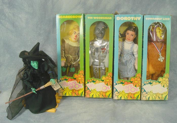 Mego Wizard of Oz dolls, all mint in