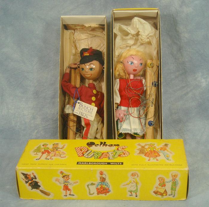 Pellam Puppet dolls, both mint