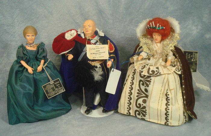 Peggy Nisbet Dolls, set of 3, plastic