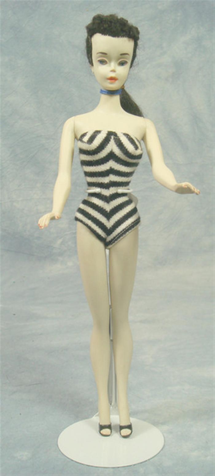 Vintage 3 Black Ponytail Barbie 3ca8b