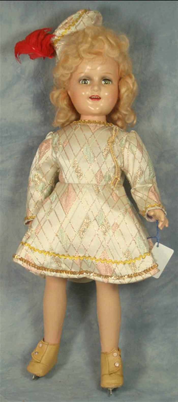 Sonja Henie Skater Doll all composition  3caaa