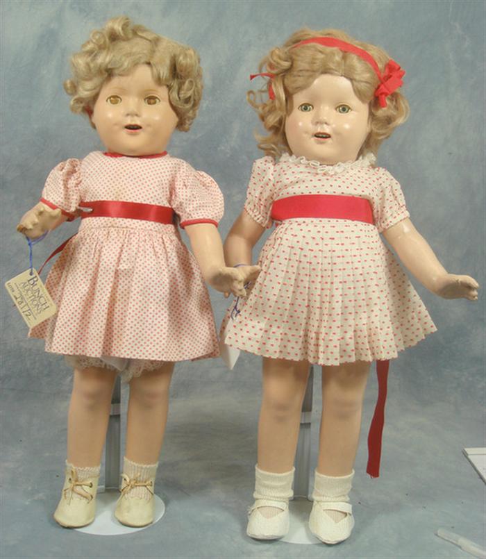 Two 19 composition dolls all 3cacf