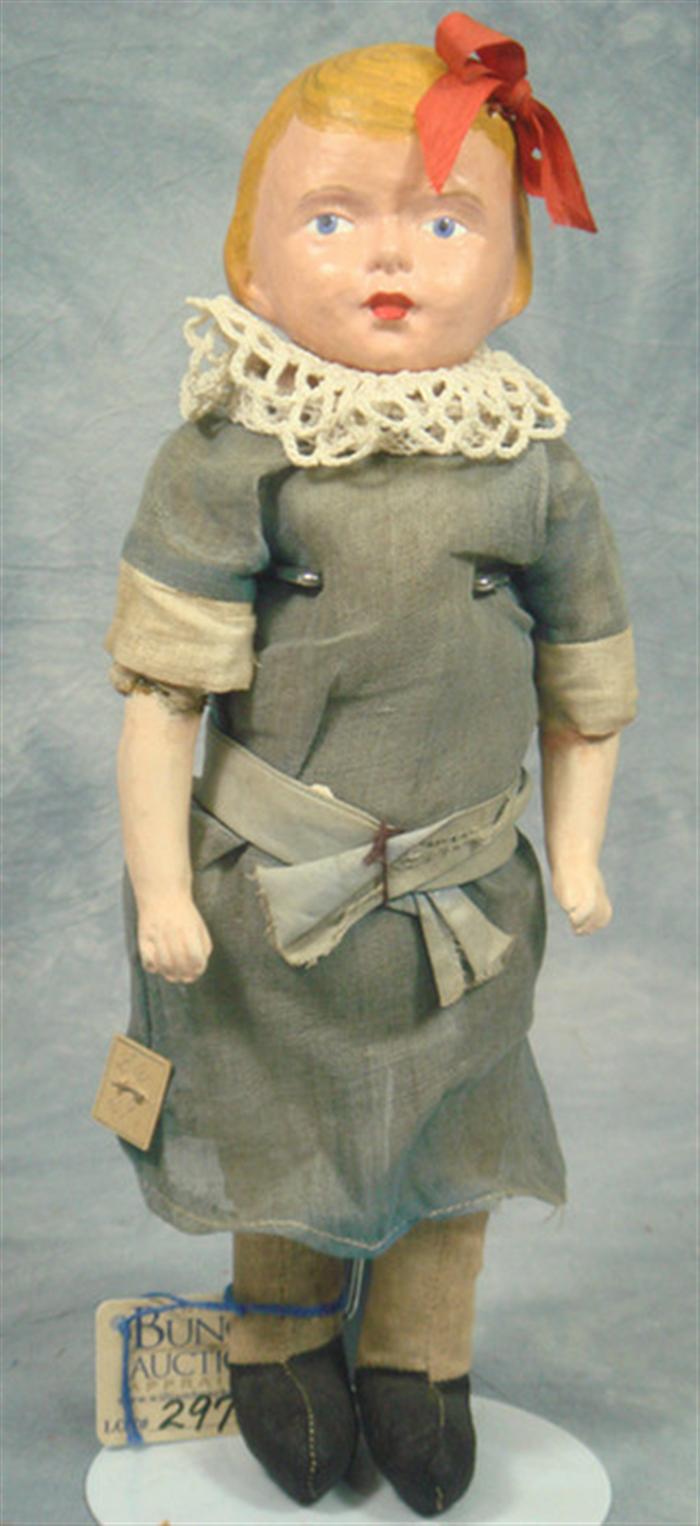 Antique Composition and cloth doll  3cade