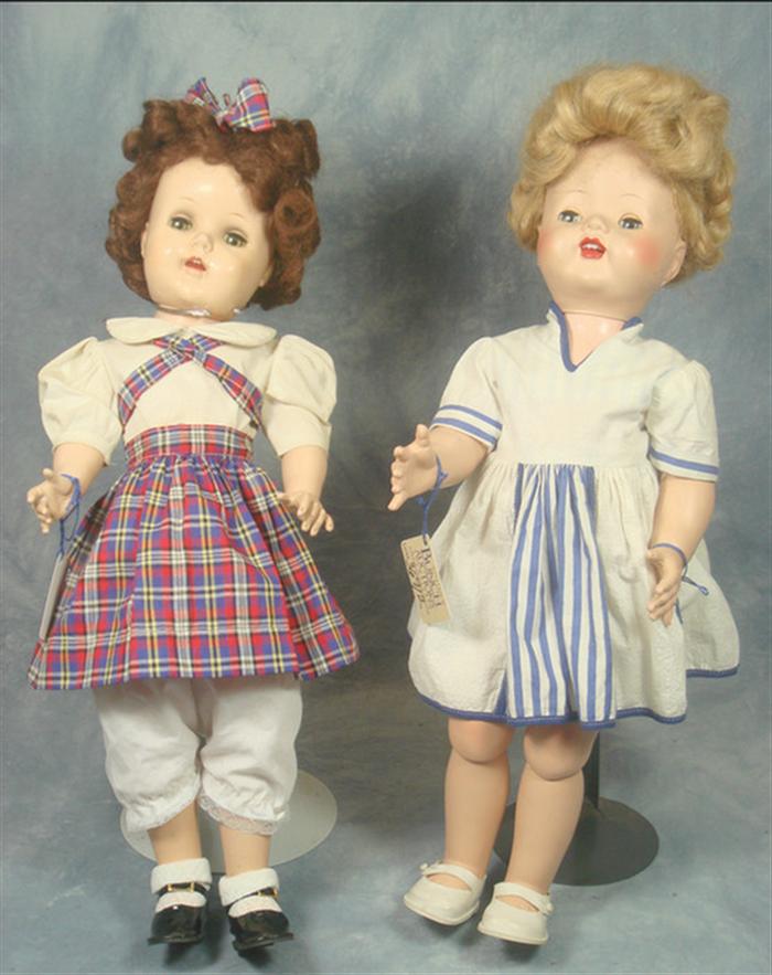 Two Hard Plastic Doll The one 3cb22