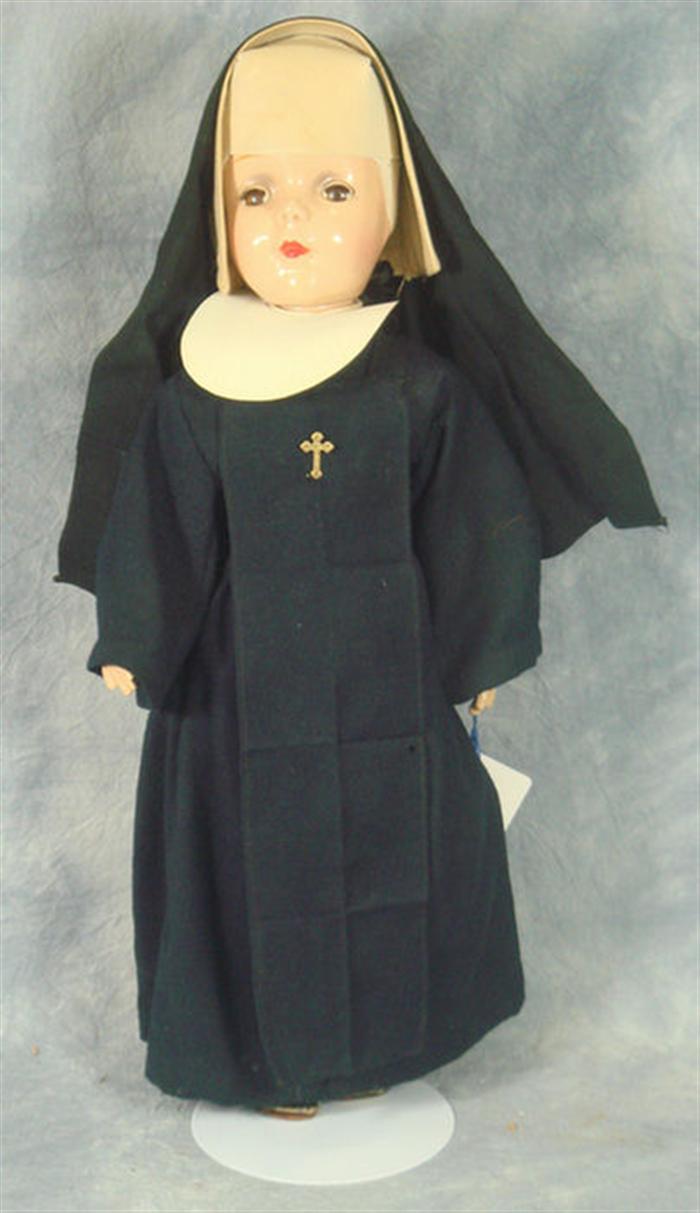 Composition Nun Doll not marked  3cb28