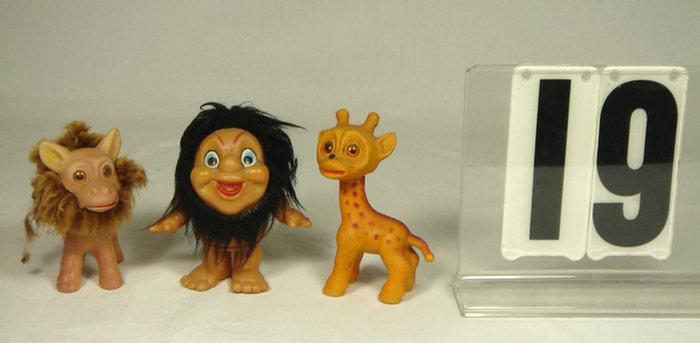 Vintage Troll Animals and Caveman 3cb52