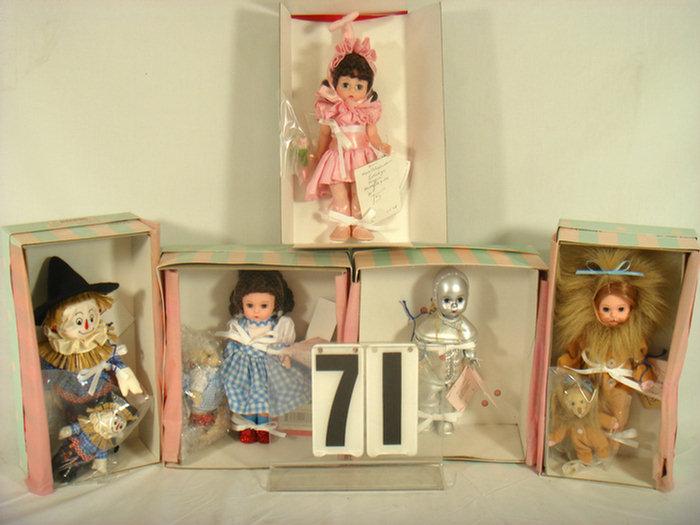 7 1/2" Mego Wizard of Oz Dolls,