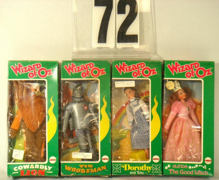 7 Mego Wizard of Oz Dolls, mint in