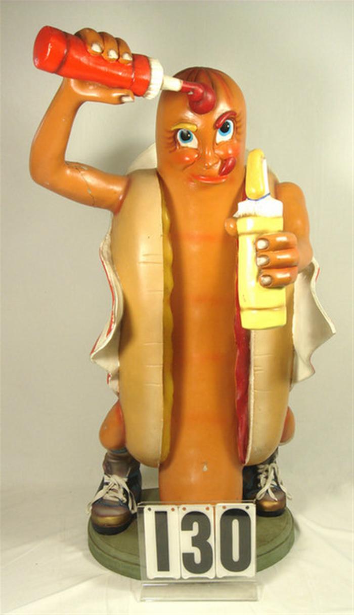 American Hot Dog Advertising Figure