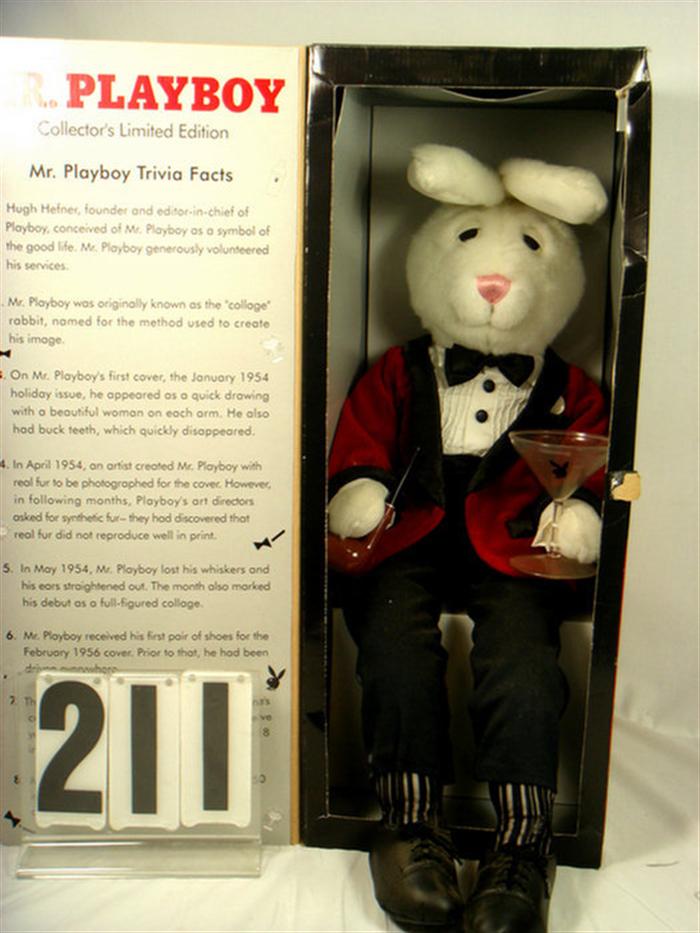 Mr. Playboy Bunny Plush MIB Mint in