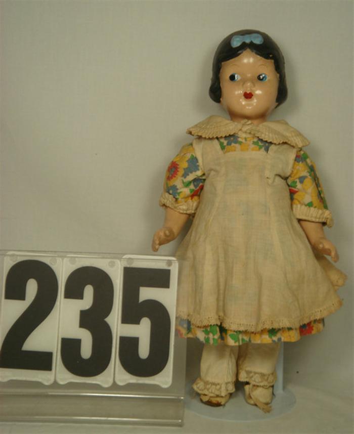 Composition Snow White Doll Unmarked  3cc23