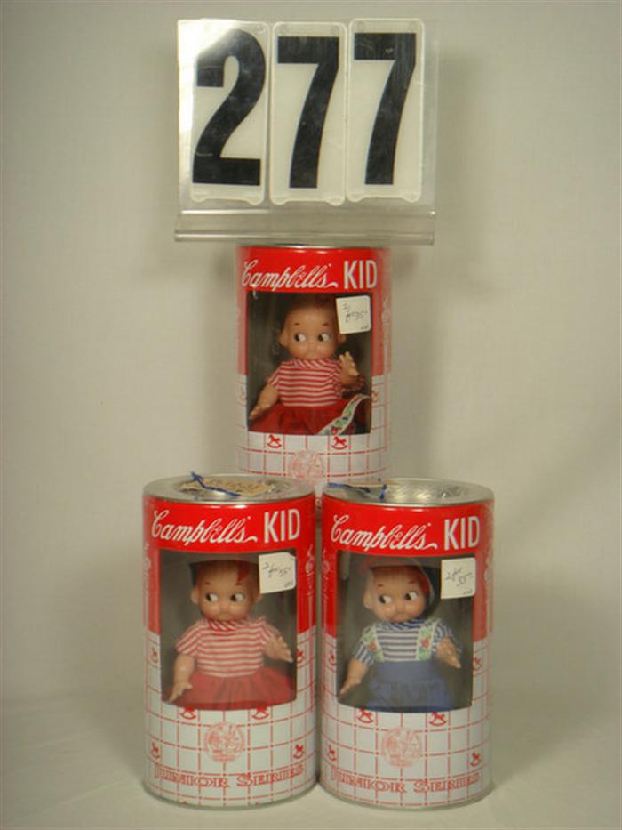 Three 1998 Horsman Campbells Kid Dolls
