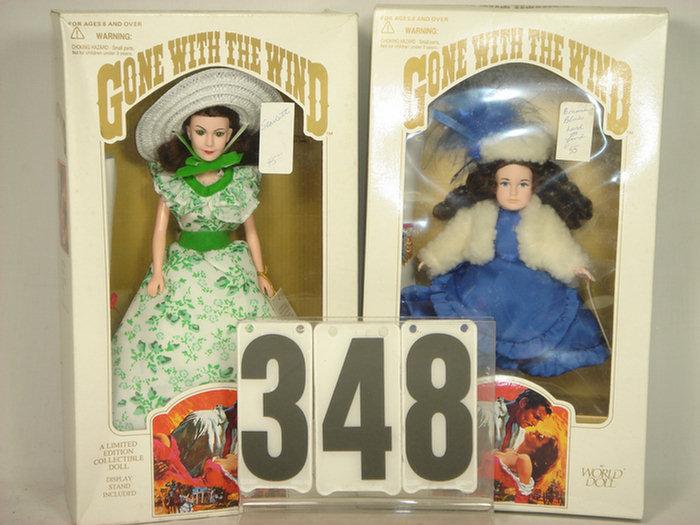 Two Gone with the Wind Dolls, both