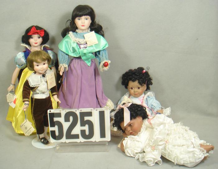 Porcelain Dolls, 10 to 18 inches