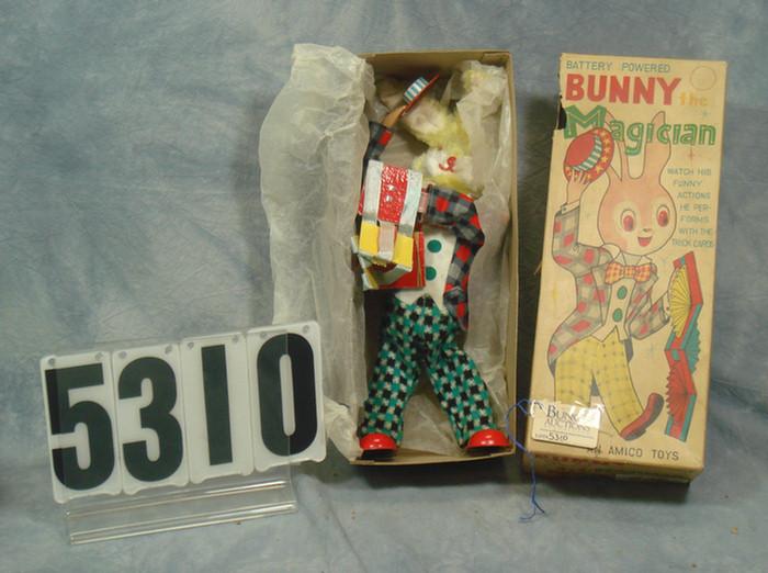 Battery operated Bunny the magician,