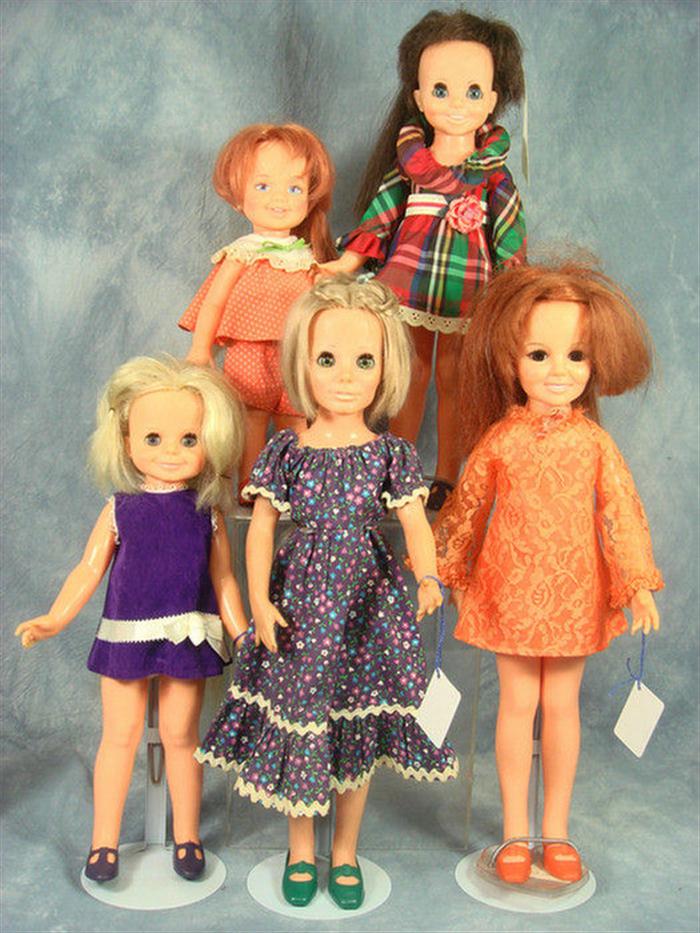 Ideal Crissy Family dolls, vinyl