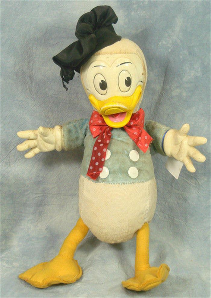 Donald Duck rubber face plush,