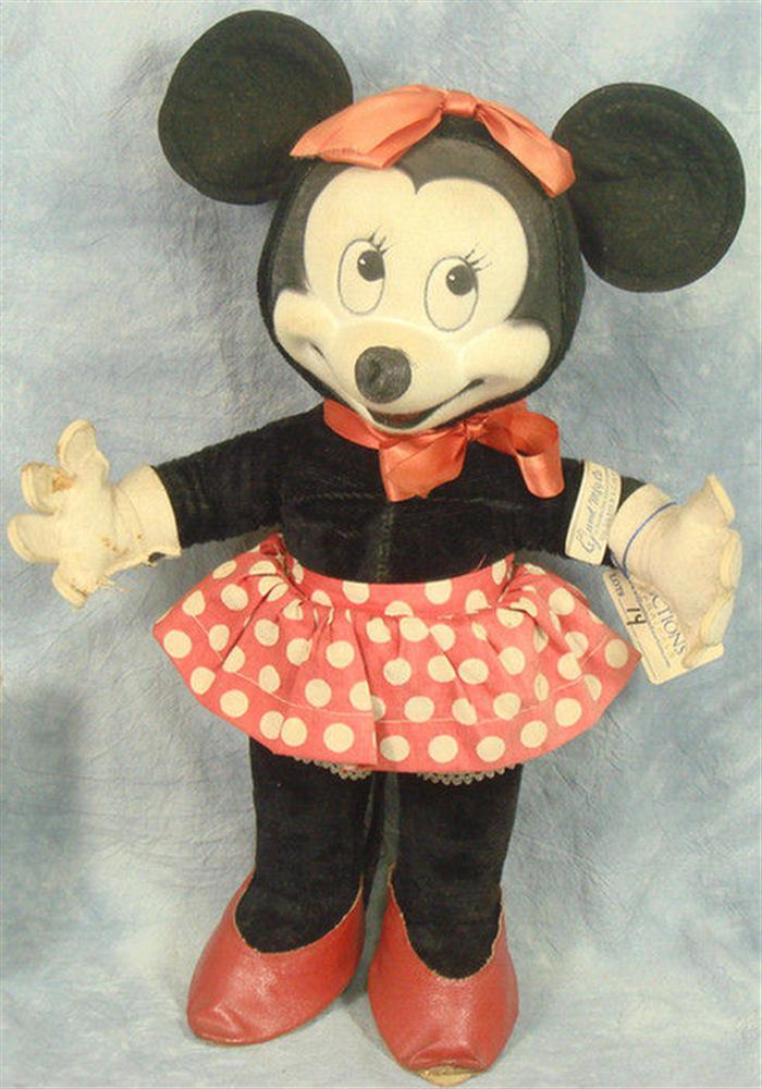 Gund Minnie Mouse plush, 15 inches tall,