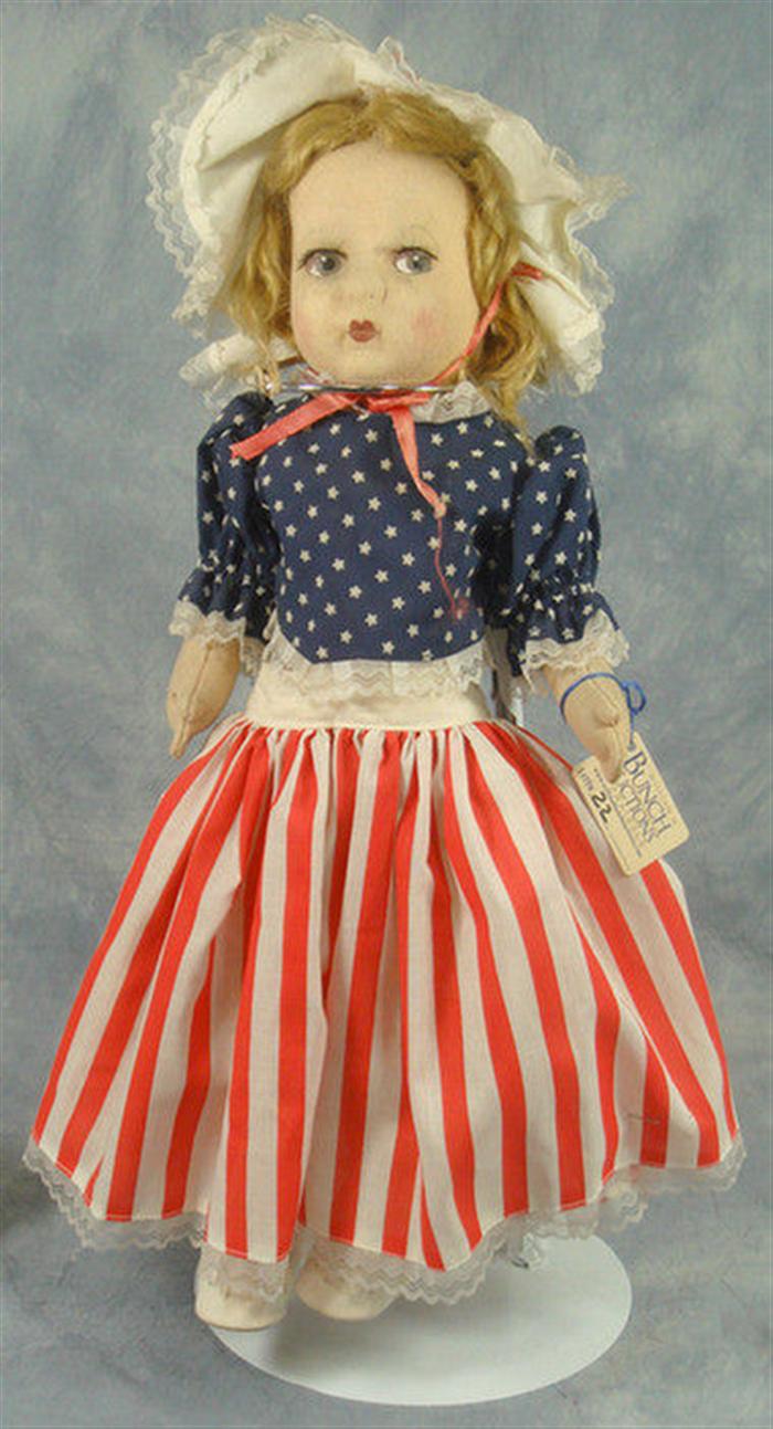 Dean Gre-Poir cloth doll, 19 inches