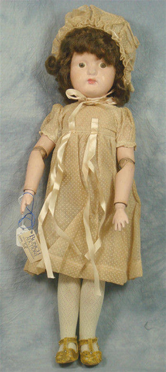 Schoenhut wood doll, 21 inches