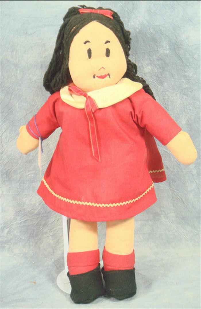 Little LuLu Doll, cloth, in good condition,