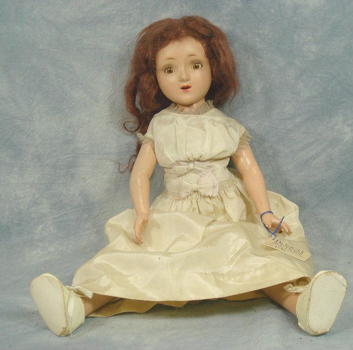 Composition doll, not marked, 21