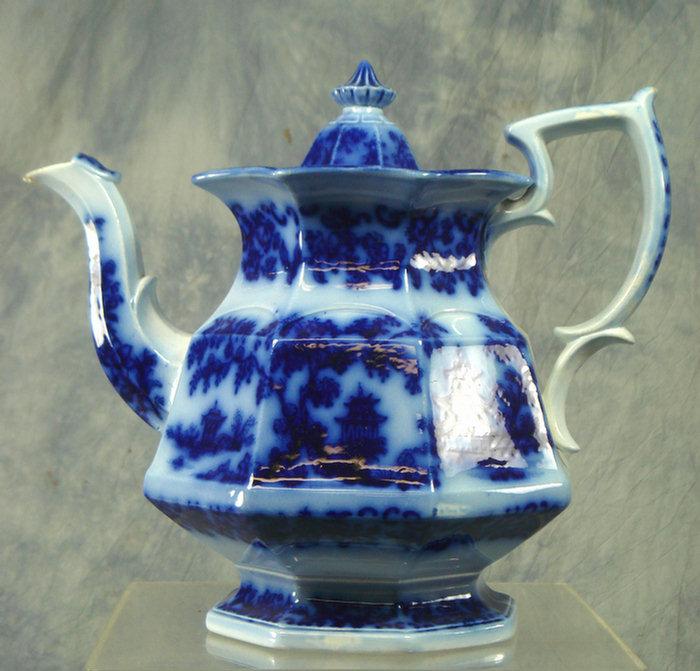 Staffordshire blue transfer Oriental 3ce4e