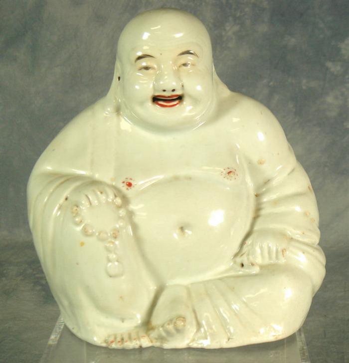 White Chinese porcelain Hotai figure,