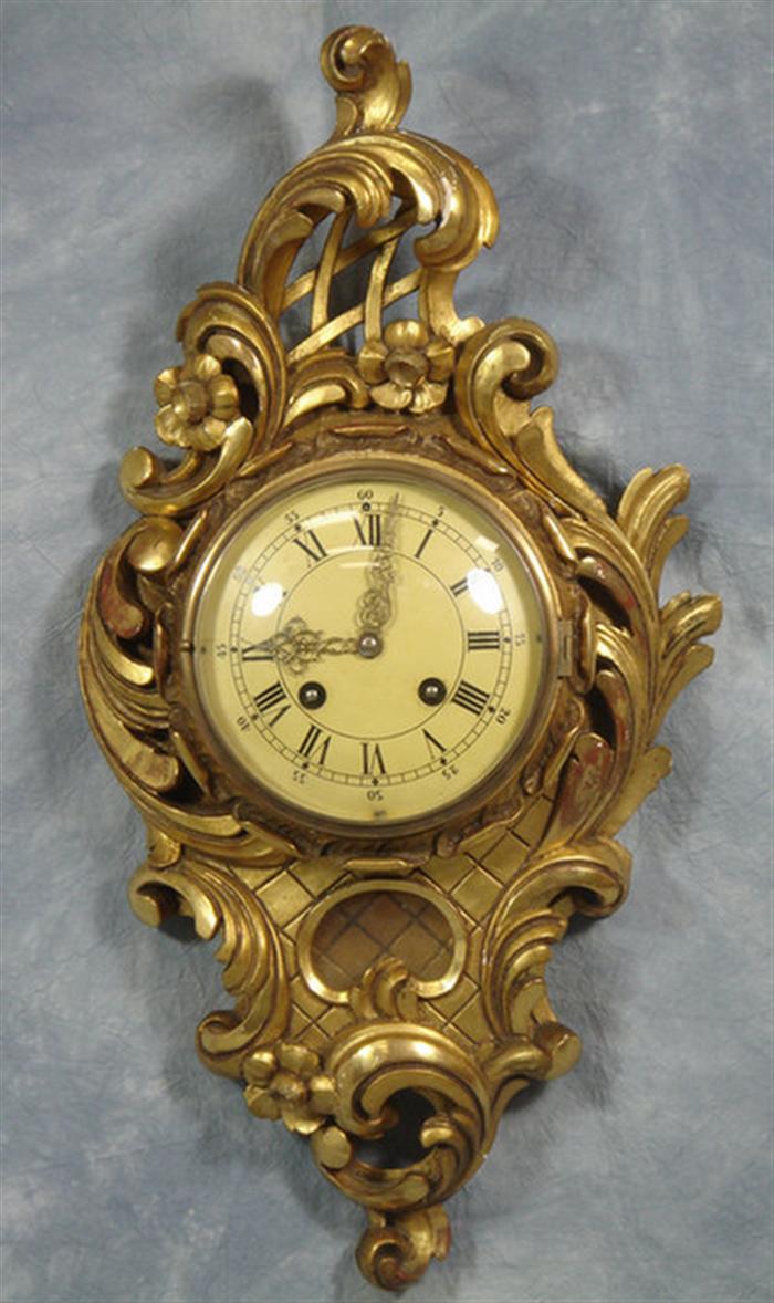 French cartel clock gold leaf 3cee1
