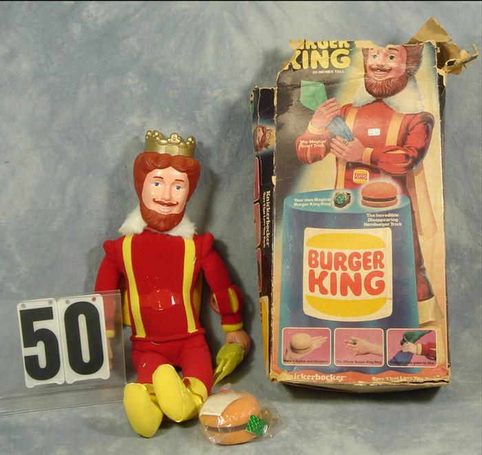 1980 Burger King King Figure Doll,