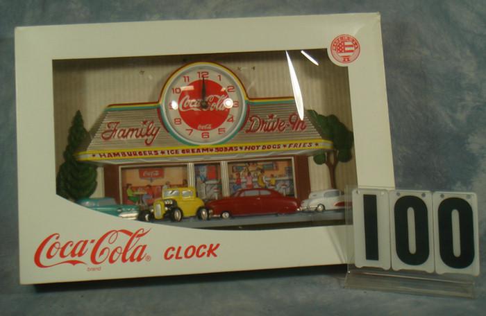 Coca Cola Clock mint in original 3d000