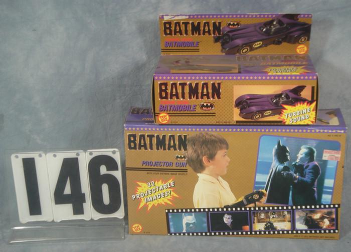 LJN Batman Toy Lot, Batmobile and