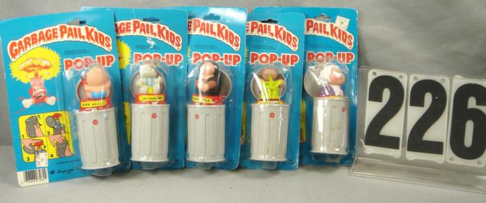 Lot of 5 garbage Pail Kids popup Toys,