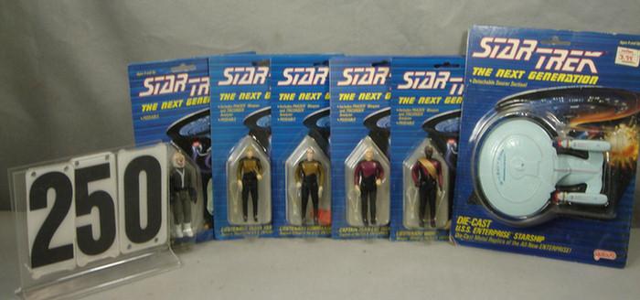 Lot of 6 Star Trek 1988 Galoob