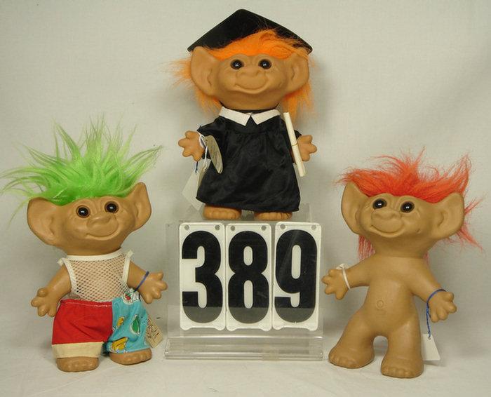 Lot of vintage trolls, 8 inches