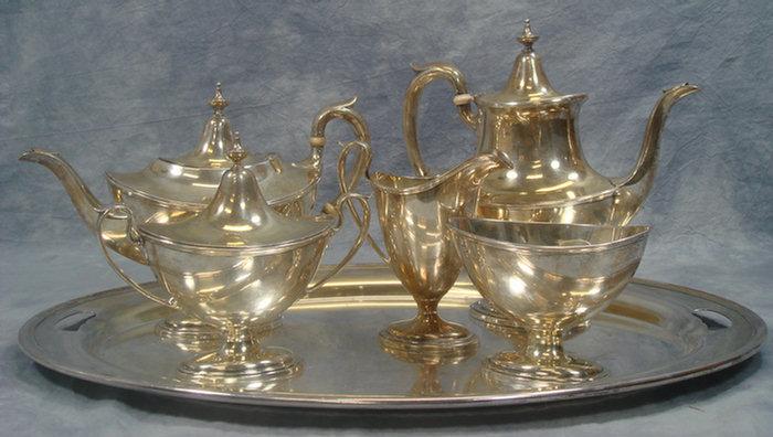 5 pc Gorham sterling silver tea 3ccd1