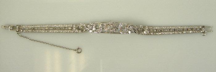 Platinum diamond bracelet Approx 3cd8c