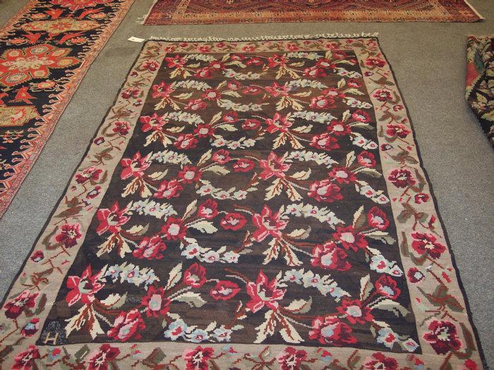 6.4 x 10.6 Kilim, overall flower,